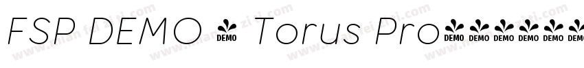 FSP DEMO - Torus Pro字体转换